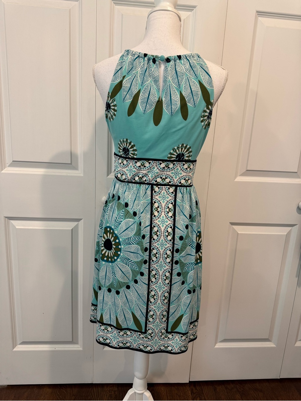 Dressbarn Petite 6 Floral Sleeveless A-Line Dress Quiet Luxury Cottagecore - Picture 7 of 15